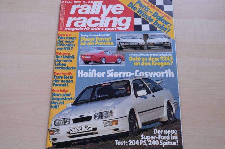 Deckblatt Rallye Racing (02/1986)